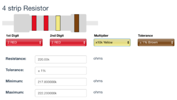 220k Ω ±1% Resistor