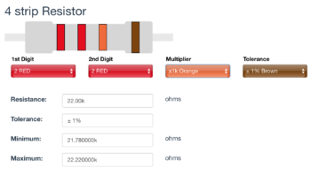 22k Ω ±1% Resistor