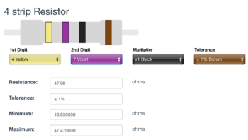 47 Ω  ±1% Resistor