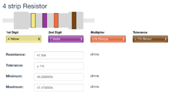 47k Ω ±1% Resistor