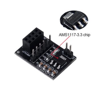 NRF24L01+ Breakout Adapter with on-board 3.3V Regulator for NRF24L01+ Wireless Module - Image 2