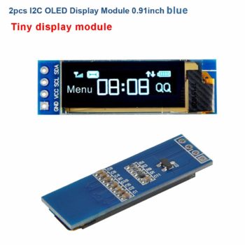 0.91 Inch I2C SSD1306 OLED Display Module Blue - Image 2