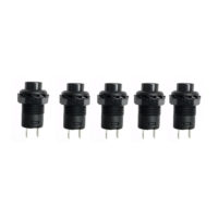 Black push button switch