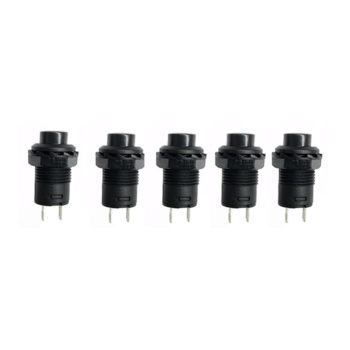 Black push button switch