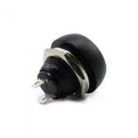 Black Flush Mount Momentary On Off Reset Push Button Switch Round Toggle Switch