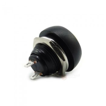 Black Flush Mount Momentary On Off Reset Push Button Switch Round Toggle Switch