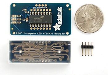 Adafruit 0.56" 4-digit 7-segment Display W/i2c Backpack (Yellow) - Image 3